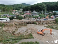 강릉 주문진 장덕2리 게릴라 폭우 피해 현장