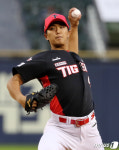 KIA 선발 이의리 '승리를 위해'