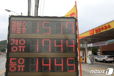 계속 내려가는 기름값