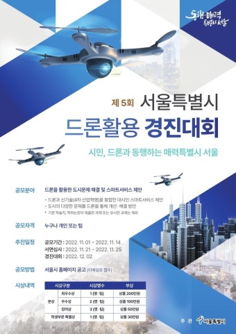 '서울시 드론활용 경진대회'…수상작 시민·행정업무에 활용