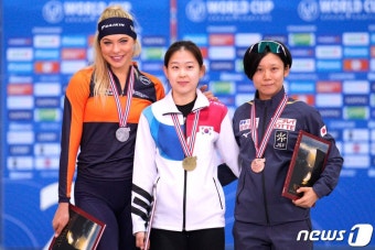 '포스트 이상화' 김민선, 빙속 월드컵 여자 500m 우승