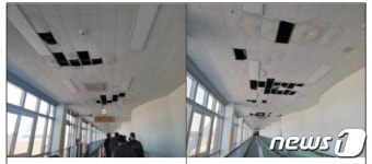 관광객 발길 끊긴 제주 크루즈터미널 일부시설 누수·균열