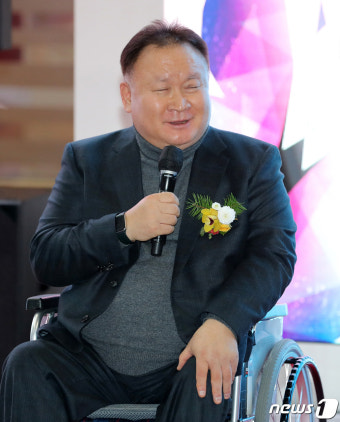 대한민국 소프트웨어 대전에서 축사하는 이상민 의원