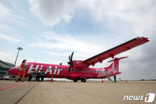 22일 강풍 속 제주공항 착륙하던 하이에어 여객기 활주로 이탈