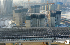 화재로 인해 통제 중인 제2경인고속도로
