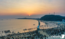 당진시, 왜목마을 등 일출 명소에 관광객 1만8천명 몰려