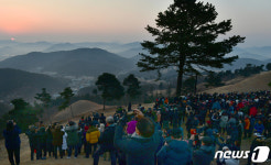지산동고분군에서 새해 첫 일출 맞이하는 고령군민들