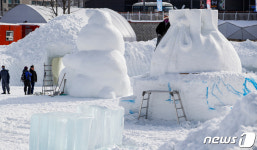 하루 앞둔 대관령눈꽃축제