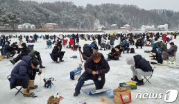 설 인파 몰린 평창송어축제