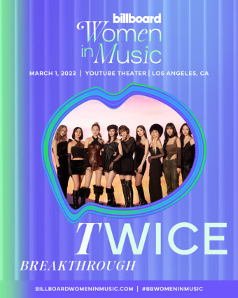 트와이스 '빌보드 위민 인 뮤직' 수상…K팝 여성 가수 최초