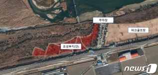 청주 미호강 둔치에 유채꽃밭 조성