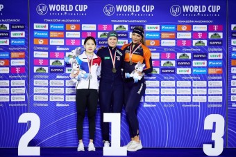 빙속 김민선, 월드컵 여자 500m 전관왕 무산…6차 대회 은메달