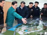 영천경마공원 건설현장 살펴보는 최기문 영천시장