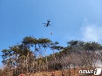 충남 부여 충화면 산불 51분 만에 진화 완료(종합)