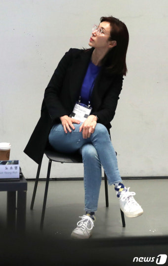 심포지움 참석한 노소영 나비 관장