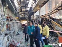 조주현 중기부 차관, 인천 현대시장 화재 복구 지원 약속