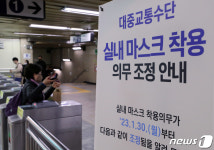 대중교통 마스크 해방일 오늘 정한다…이르면 20일 유력