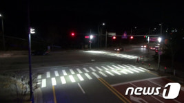 광주시, 돌고개·용산IC 등 10곳에 LED 바닥조명 설치