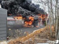 김제 흥사동 스티로폼 공장 불…한때 대응 1단계 발령