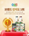 정식품 베지밀, 한국산업의 브랜드 파워 21년 연속 1위