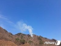 화천 군부대 포사격장 인근서 산불…1시간 10여분만에 진화