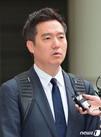 김세의 가세연 대표, '조민 명예훼손 혐의' 공판 출석