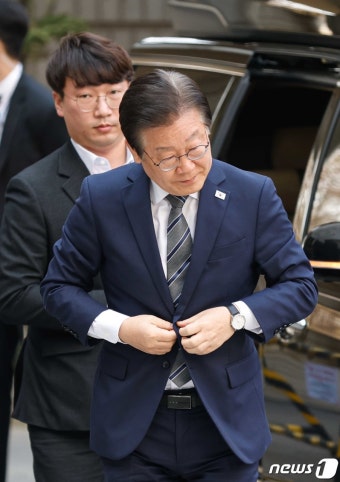 공직선거법 위반 혐의 이재명 대표, 공판 출석