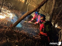 금산군 산불 3단계 상향 발령…진화인력 399명 투입