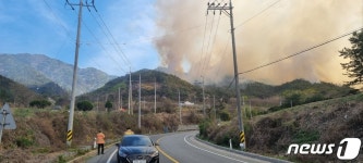 순천 송광면 야산서 불