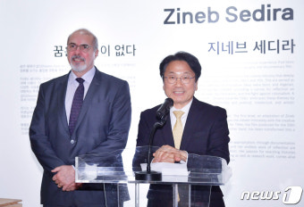 강기정 시장, 광주비엔날레 프랑스 파빌리온 개관식 참석
