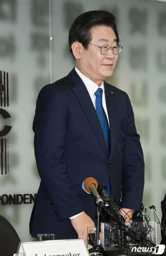 이재명 대표, 외신기자클럽 간담회 참석