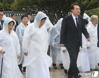 광주 5.18 민주화운동 기념식 참석하는 尹 대통령