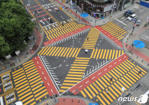 용인시 기흥구, 노란색 횡단보도 시범 도입