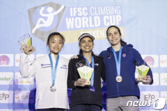 서채현 'IFSC 스포츠클라이밍 월드컵 볼더링 첫 은메달'