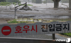 집중호우 대전서 침수 69건, 토사유출·나무 쓰러짐 등 피해 속출