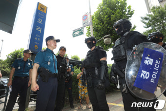 오리역 현장 점검 나온 홍기현 경기남부경찰청장