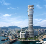 부산롯데타워 외관 디자인 변경…안전성·주변경관 어울림 반영