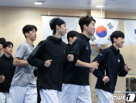 구슬땀 흘리는 태권도 국가대표