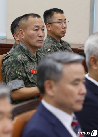 국회 국방위 출석한 김계환 해병대사령관