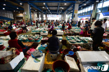 발길 줄어든 죽도어시장