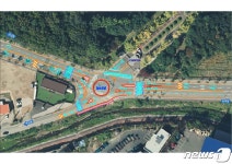 ‘기형적 형태’ 용인 법무연수원사거리, 회전교차로 바뀐다