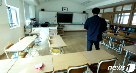 재량휴업으로 텅빈 초등학교 교실