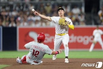 김하성, 필라델피아전 4타수 무안타 침묵…팀은 8-0 완승