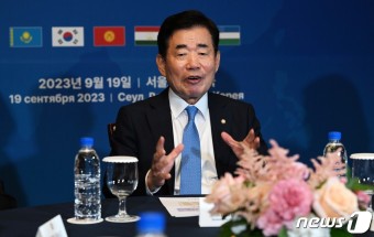 김진표 국회의장, 2023 한-중앙아시아 국회의장회의 사전환담