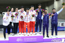 대한민국, 남자 25ｍ 속사권총 단체전서 은메달