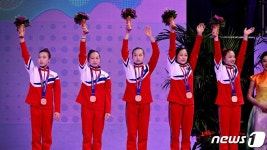 북한, 기계체조 여자 단체전서 동메달…대회 4번째 메달 획득[항저우AG]