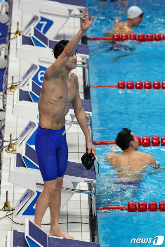 압도적 레이스 김우민, 항저우AG 자유형 400m 金 '3관왕'