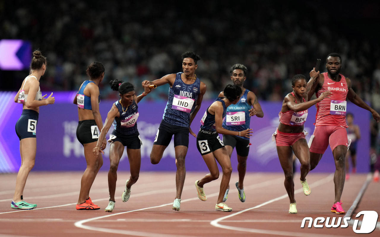 2025 라인-루르 U대회, 한국 육상 남자 400m 계주팀이 화려한 우승!