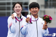 동호인과 늦깎이의 인생 역전…소채원·주재훈, 컴파운드 혼성전 銀[항저우AG]