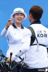 양궁 리커브 혼성전 임시현·이우석 '결승 진출'